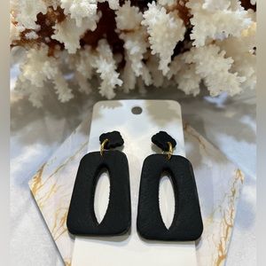 Black clay earrings for all occasions